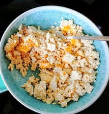 Tofu veganes Rührei Kurkuma