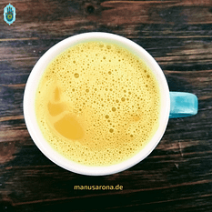 Kurkuma Latte Goldene Milch Ayurveda Yoga Original Rezept Bhajan