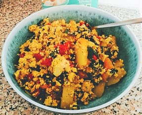 veganes Rührei scrambled Tofu