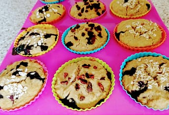 heidelbeer Muffins vegan pflanzlich glutenfrei zuckerfrei