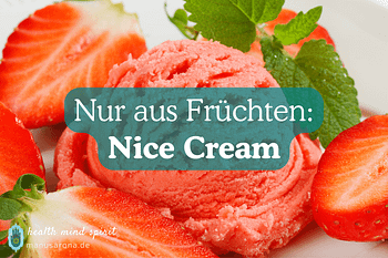 Banana NiceCream vegan gesund zuckerfrei