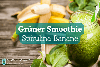 grüner Smoothie Banane Spirulina