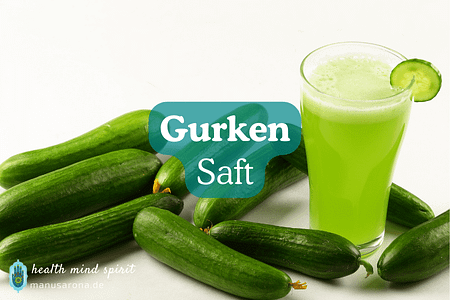 Purer Gurkensaft für straffe Haut Rezept