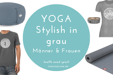 Yoga stylish in grau Männer Frauen