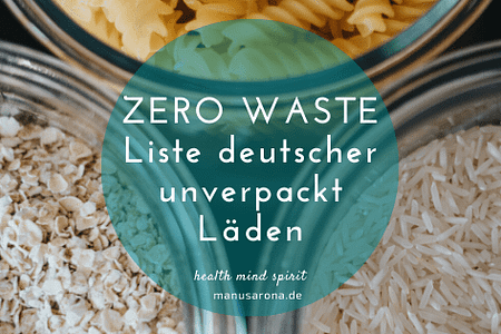 Zero Waste Liste unverpackt Läden dt