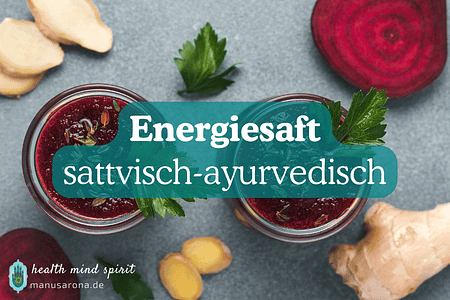 sattvisch-ayurvedischer Energiesaft Rezept