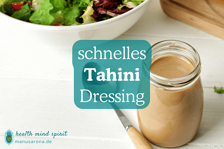 schnelles Tahini Dressing WFPB