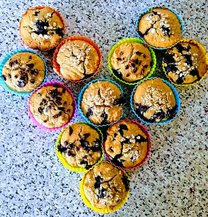 Ultragesunde vegane Blaubeer Muffins (glutenfrei, WFPB) | Rezept MANU SARONA • health mind spirit • Dein Blog für ganzheitliches Wohlbefinden Blaubeer muffin herz vegan plantbased